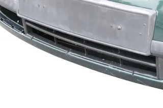 Skoda Fabia 6Y Stoßstange Stoßfänger vorne silber grün LF8C 2000-2004 - Bild 12