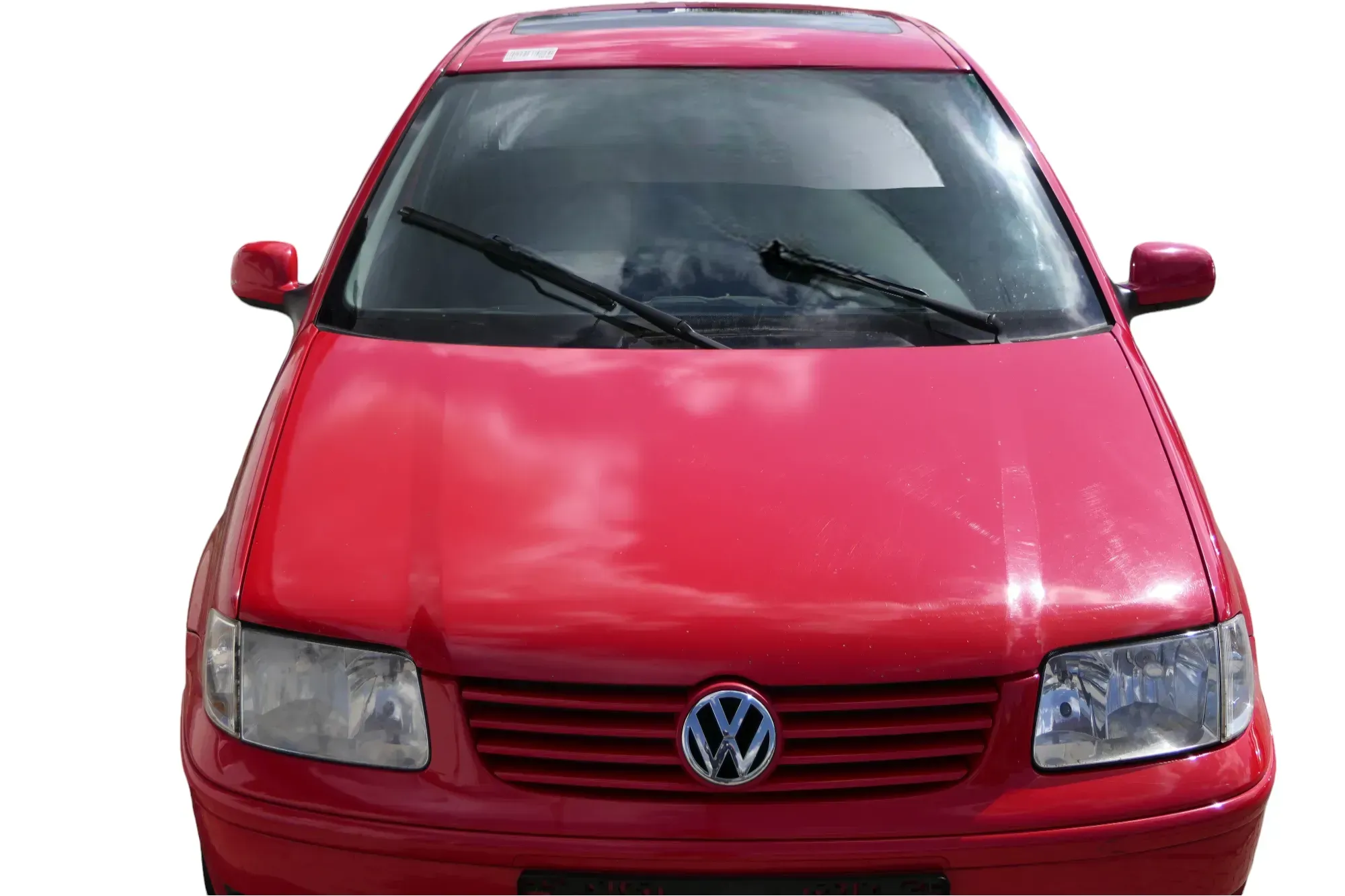VW Polo 6N2 Motorhaube Haube vorne Klappe rot LP3G - Bild 1