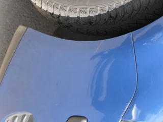 VW Polo 9N3 Stoßstange vorne Frontstoßstange Stoßfänger blau LA5K SWR - Bild 4