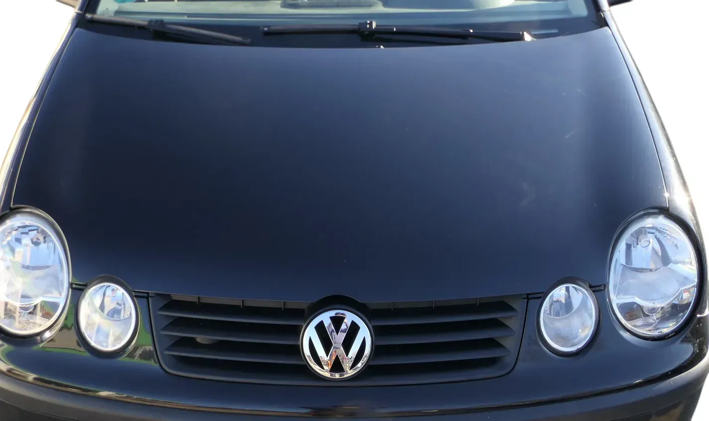 VW Polo 9N Motorhaube Klappe vorne schwarz L041 reflexsilber bisca.Bj.2004 - Bild 1
