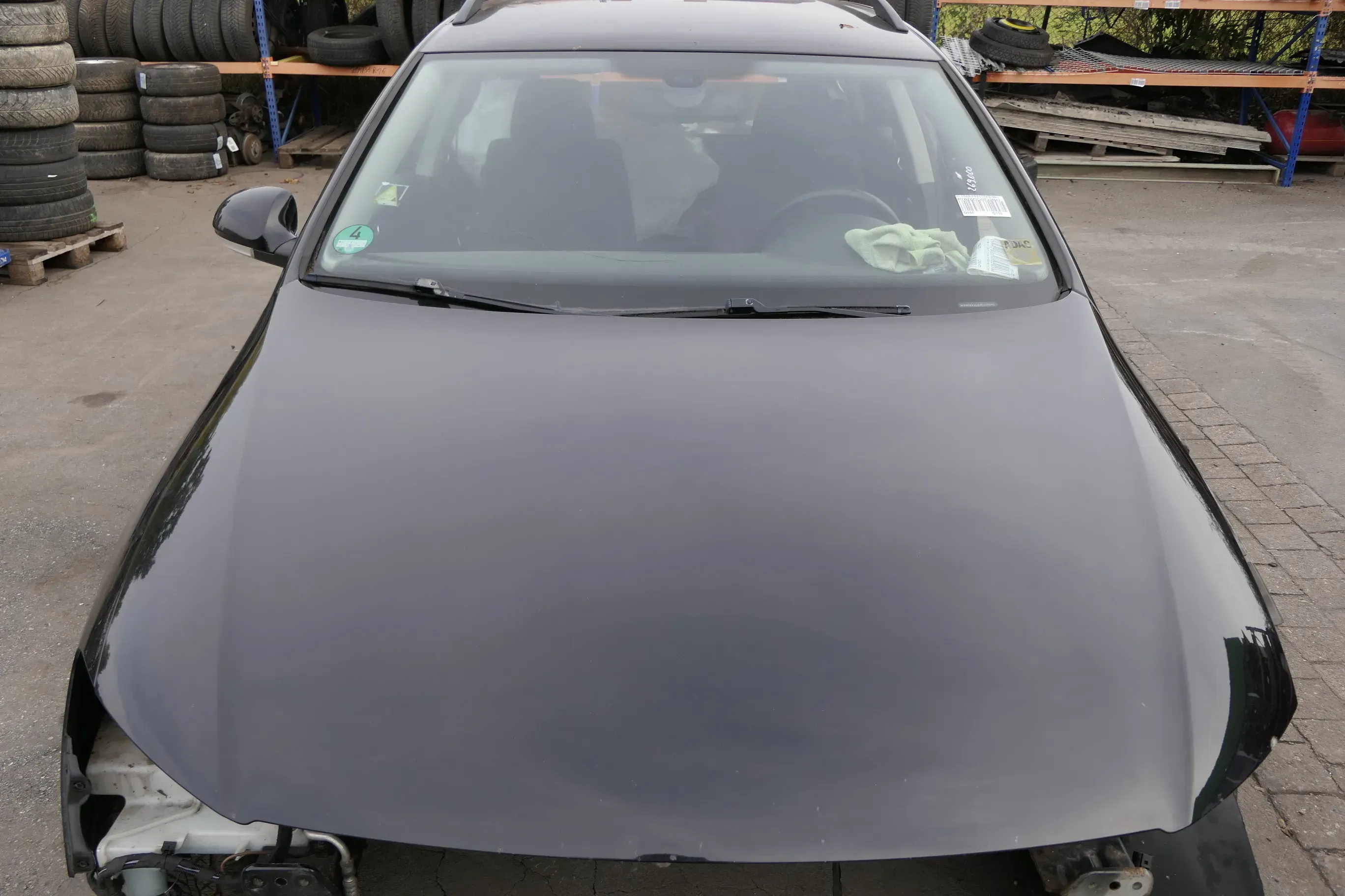 VW Passat 3C Motorhaube Klappe vorne vorn Haube schwarz LC9X deepblack öö - Bild 1
