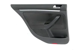 1x Jetta 1K Türverkleidung Verkleidung Tür hinten links 4/5-Türer schwarz - Bild 1