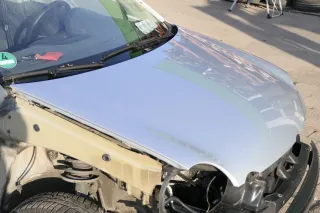 VW Polo 9N Motorhaube Klappe vorne silber grau LA7W reflexsilber bisca.Bj.2004 Ä - Bild 4