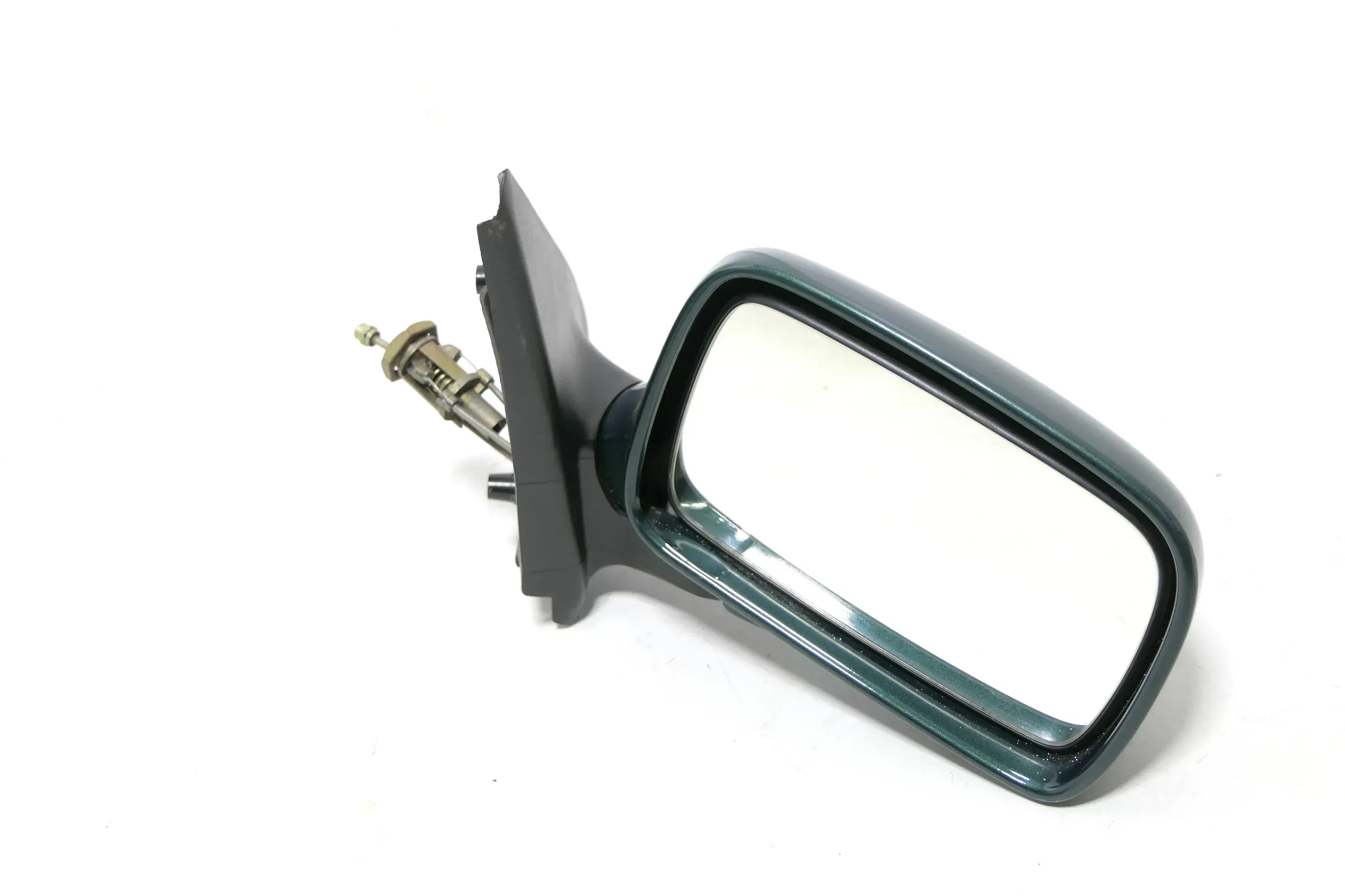 VW Polo Kombi 6K mechanisch Spiegel vorne rechts Außenspiegel grün bisBj.1999 - Bild 1