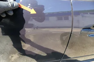 Audi A2 8Z Tür nur das Türblatt hinten rechts blau LZ5Q - ohne Anbauteile - Bild 2