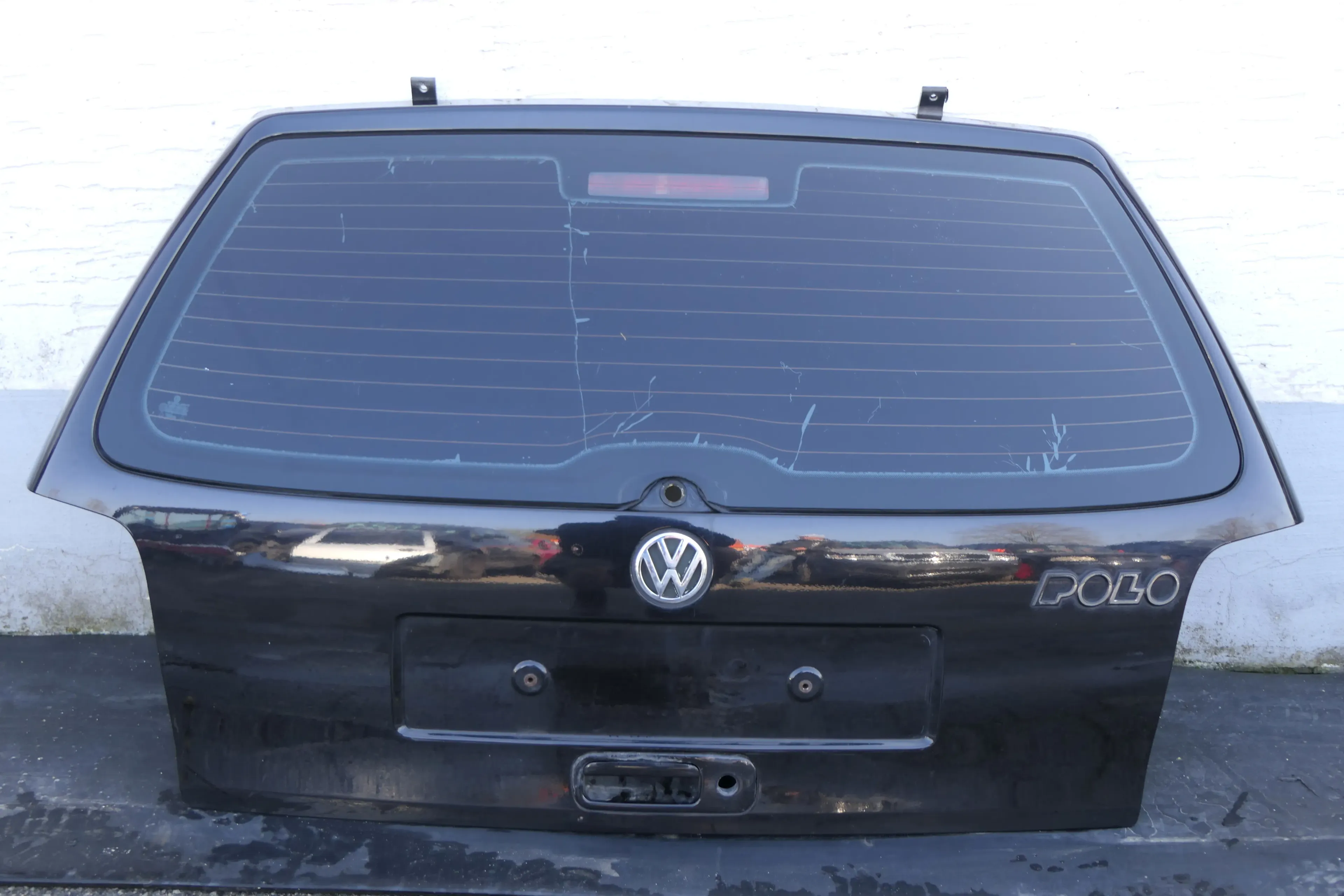 VW Polo 6N Heckklappe Klappe hinten Kofferraumklappe mit Scheibe schwarz LC9Z m - Bild 1