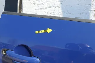 VW Touran 1T3 1T Tür vorne rechts Beifahrertür blau LL5M ohne Anbauteile - Bild 6