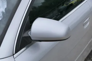 Audi A4 B6 8E B7 Spiegel Außenspiegel links elektrisch silber LY7W Spiegelglas - Bild 1