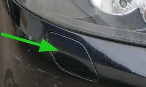 VW Golf Plus 6 5M Düse Scheinwerferreinigungsanlage SWR Kappe schwarz LC9X recht