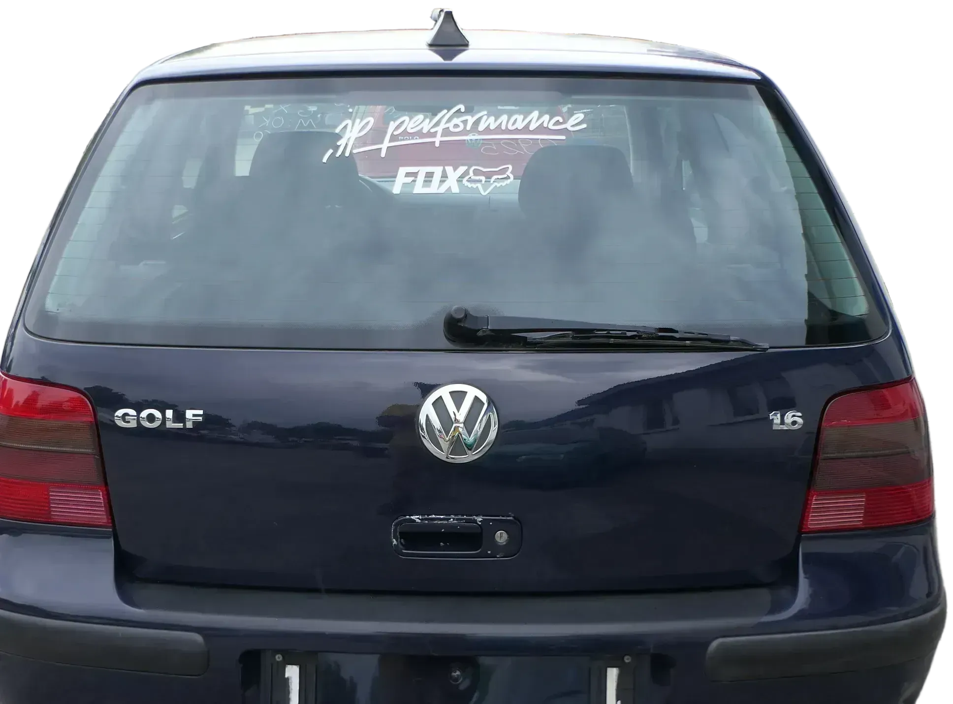 VW Golf 4 Limousine Heckklappe Kofferraumklappe Klappe hinten blau LA5G -ohneAnb - Bild 1