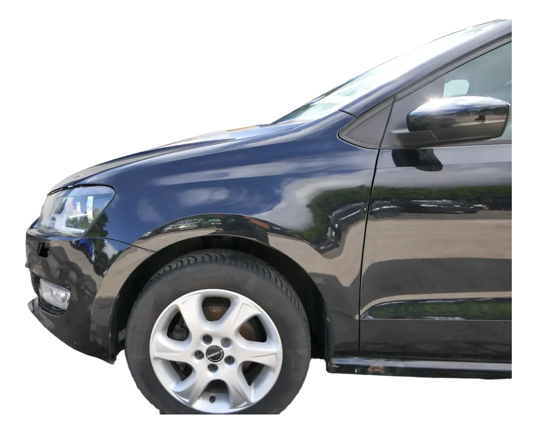 VW Polo 6R 6C Kotflügel vorne links schwarz LC9Z - Bild 1