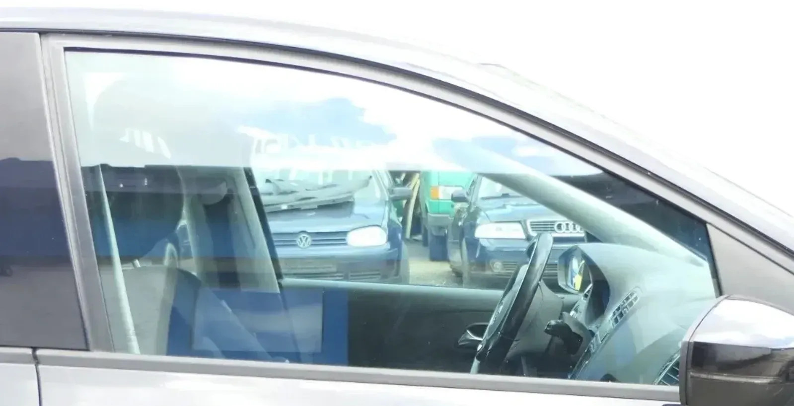 VW Polo 6R vorne rechts Fenster Scheibe in Tür Fensterscheibe 4/5-Türer Glas - Bild 1