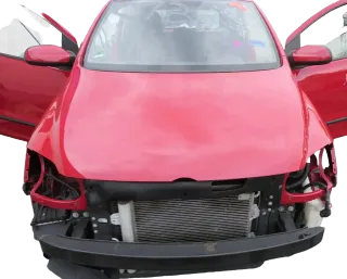 VW Fox 5Z Motorhaube Klappe vorn vorne rot LY3D Haube - Bild 1