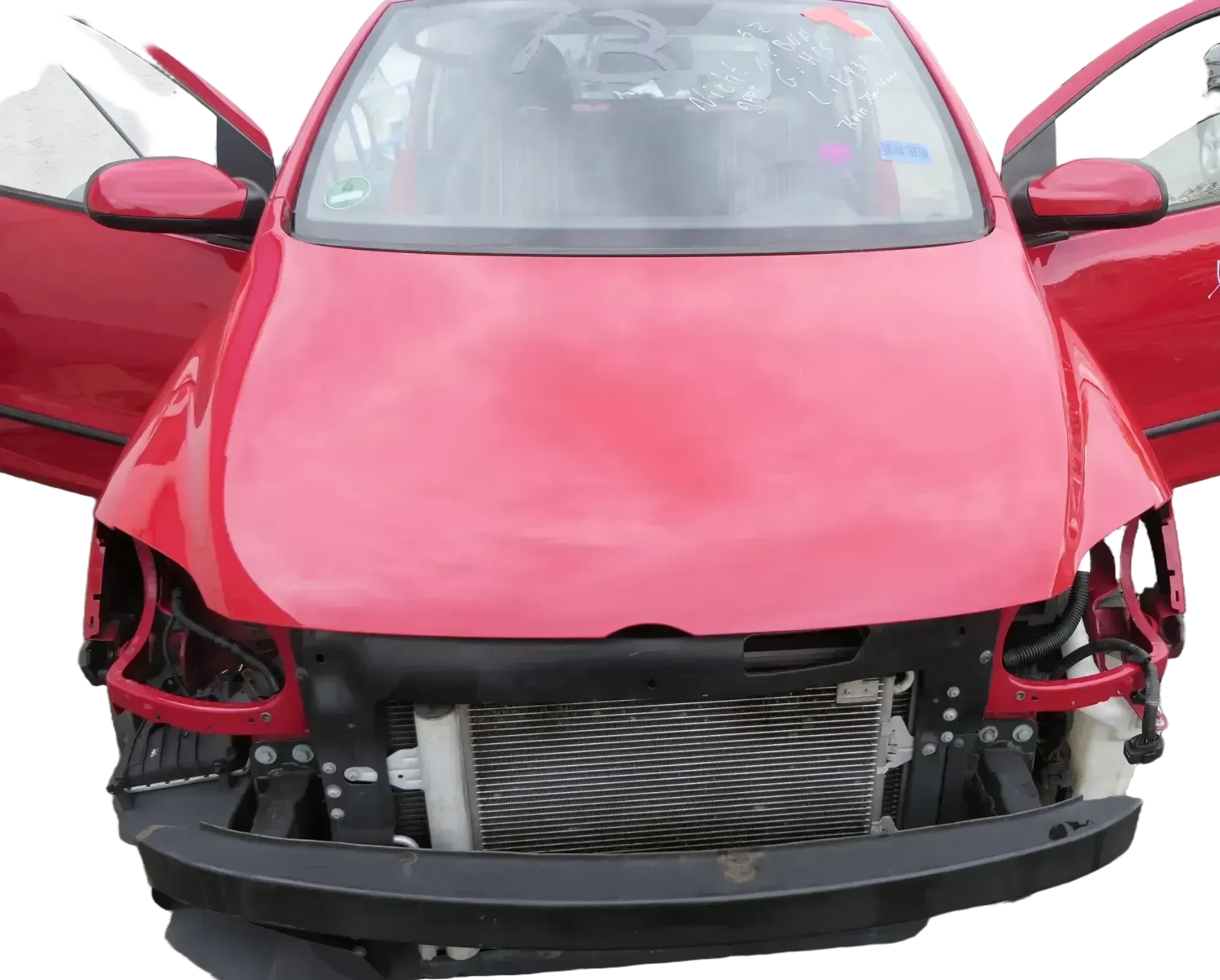 VW Fox 5Z Motorhaube Klappe vorn vorne rot LY3D Haube - Bild 1