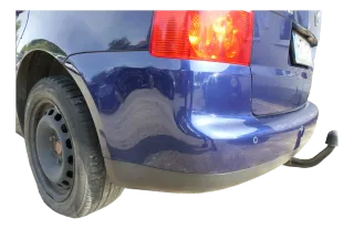VW Touran 1T Heckklappe Kofferraumklappe hinten blau LB5N mit Scheibe -Rost - Bild 3