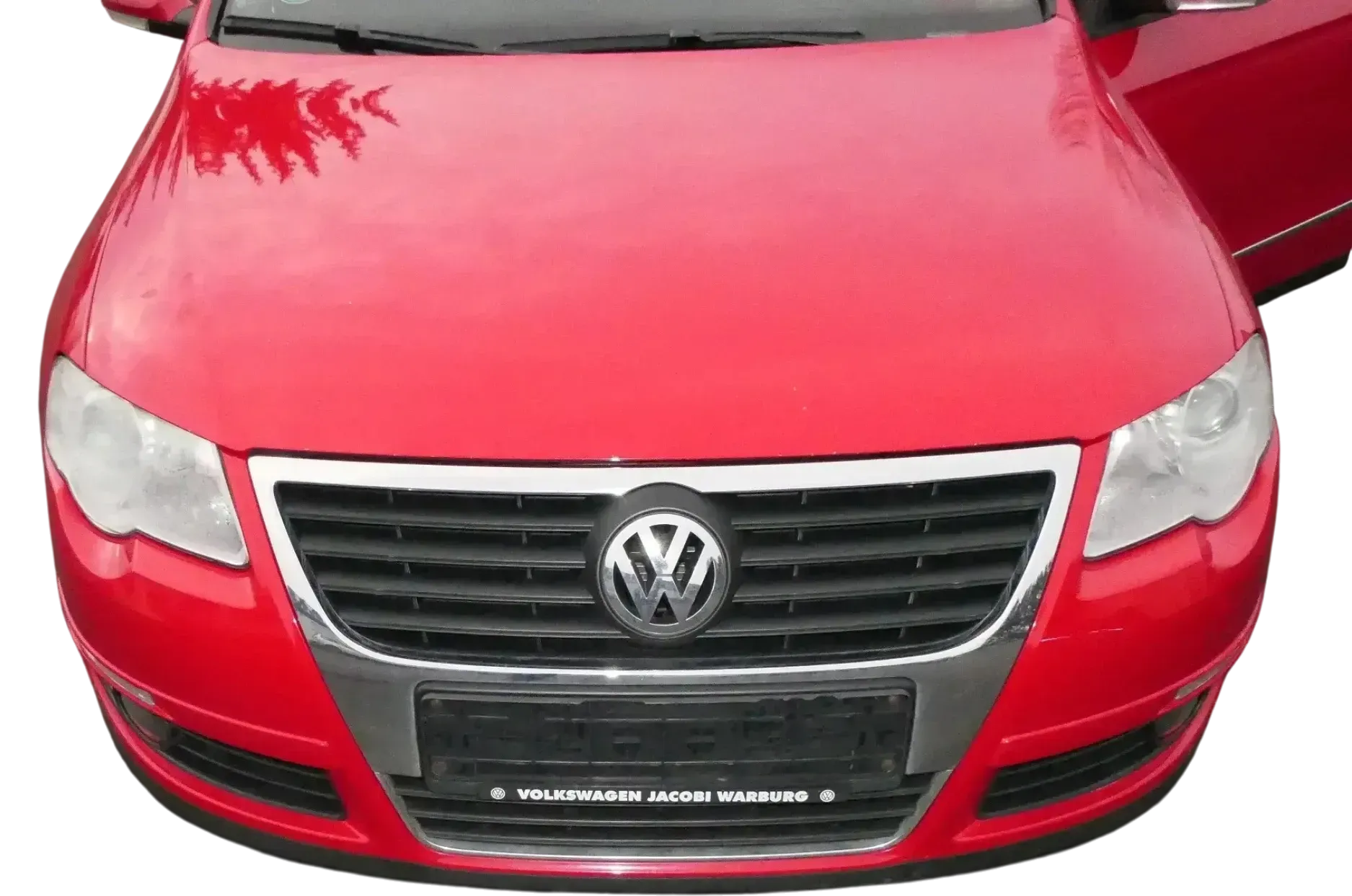 VW Passat 3C Motorhaube Klappe vorne vorn Haube rot L3YD - Bild 1