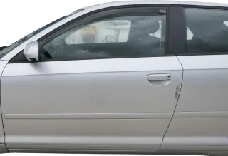 Audi A3 8P 2/3-Türer Tür vorne links Fahrertür Türblatt grau silber LX7W Rahmen - Bild 1