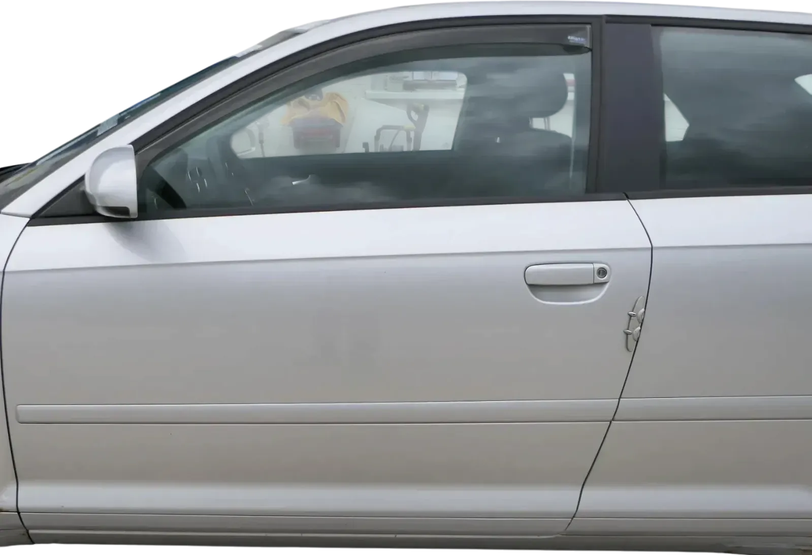 Audi A3 8P 2/3-Türer Tür vorne links Fahrertür Türblatt grau silber LX7W Rahmen - Bild 1