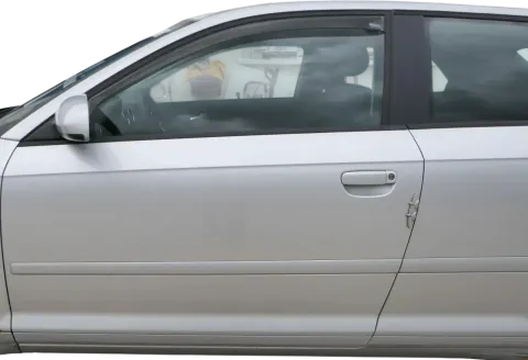 Audi A3 8P 2/3-Türer Tür vorne links Fahrertür Türblatt grau silber LX7W Rahmen