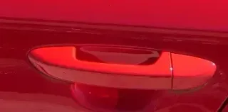 1x VW Passat 3C Türgriff Tür Griff vorne / hinten links außen rot LY3D - Bild 1