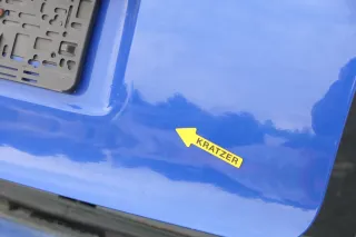 A4 B5 Kombi Heckklappe hinten Klappe Kofferraumklappe blau LZ5M Scheibe - Bild 6