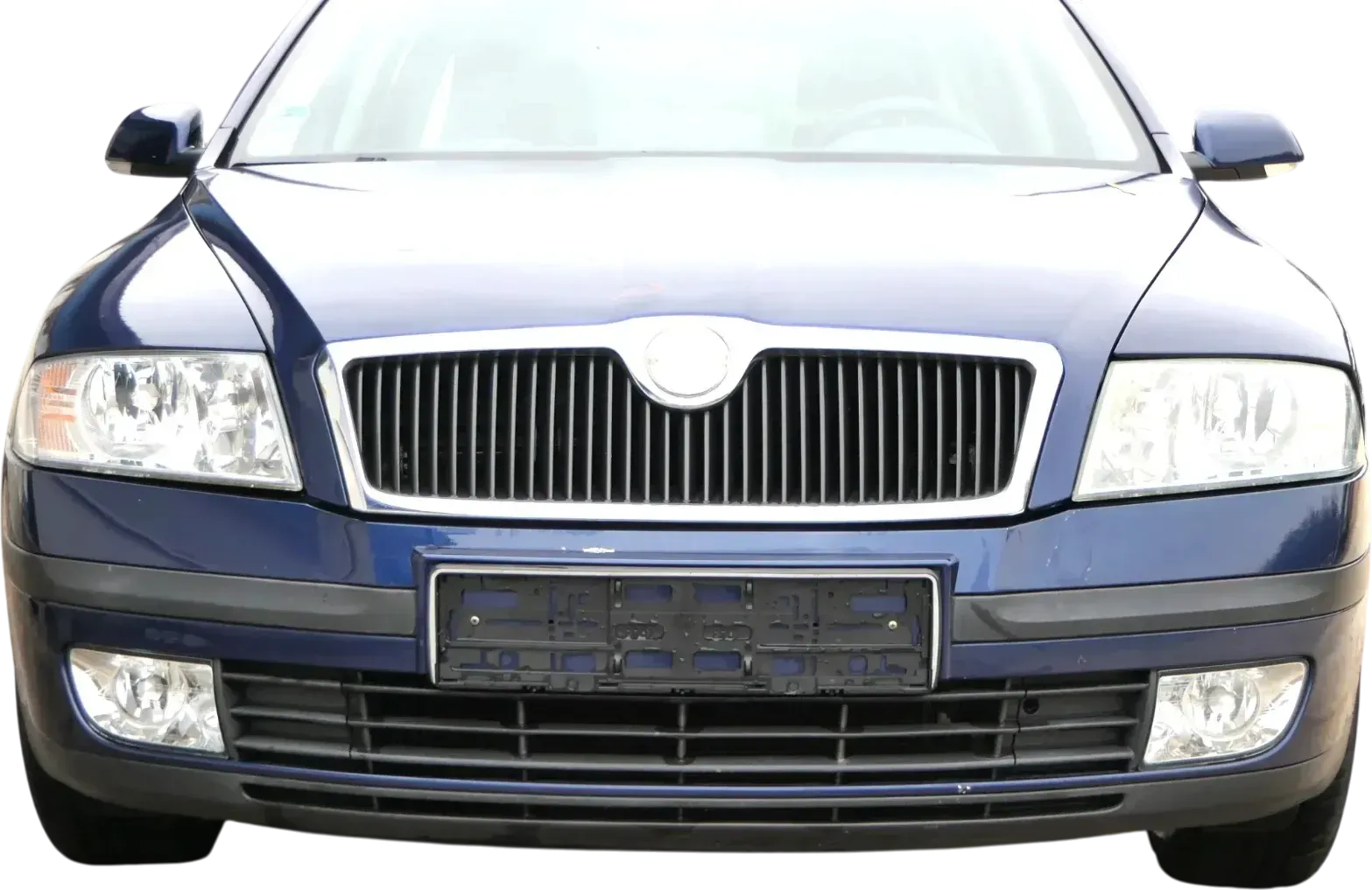 Skoda Octavia 1Z Stoßstange vorne Frontstoßstange blau LF5Q Stoßfänger - Bild 1