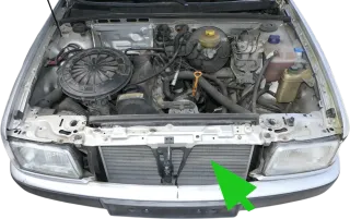 Audi 80 8A0121251A Wasserkühler Benziner 2,0 ABT Kühler Wasser Automatik - Bild 1
