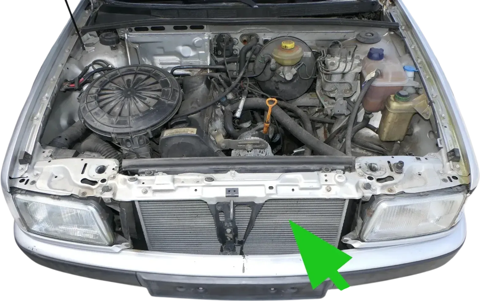 Audi 80 8A0121251A Wasserkühler Benziner 2,0 ABT Kühler Wasser Automatik - Bild 1