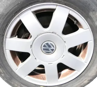 4x VW Passat 3BG Alufelgen Felgen Alu 3B0601025C ohne Reifen 7x15 ET 45 +Kappen - Bild 1
