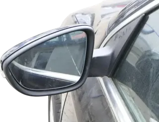 Passat 3C B7 elektrischer Spiegel Außenspiegel links Glas schwarz LC9X - Bild 3