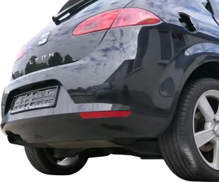 Seat leon 1P Stoßstange Heckstoßstange hinten schwarz LC9Z metallic - Bild 6