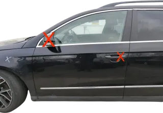 VW Passat 3C Kombi o. Limous Tür vorne links Fahrer schwarz LC9X -ohneAnbauteilr - Bild 1