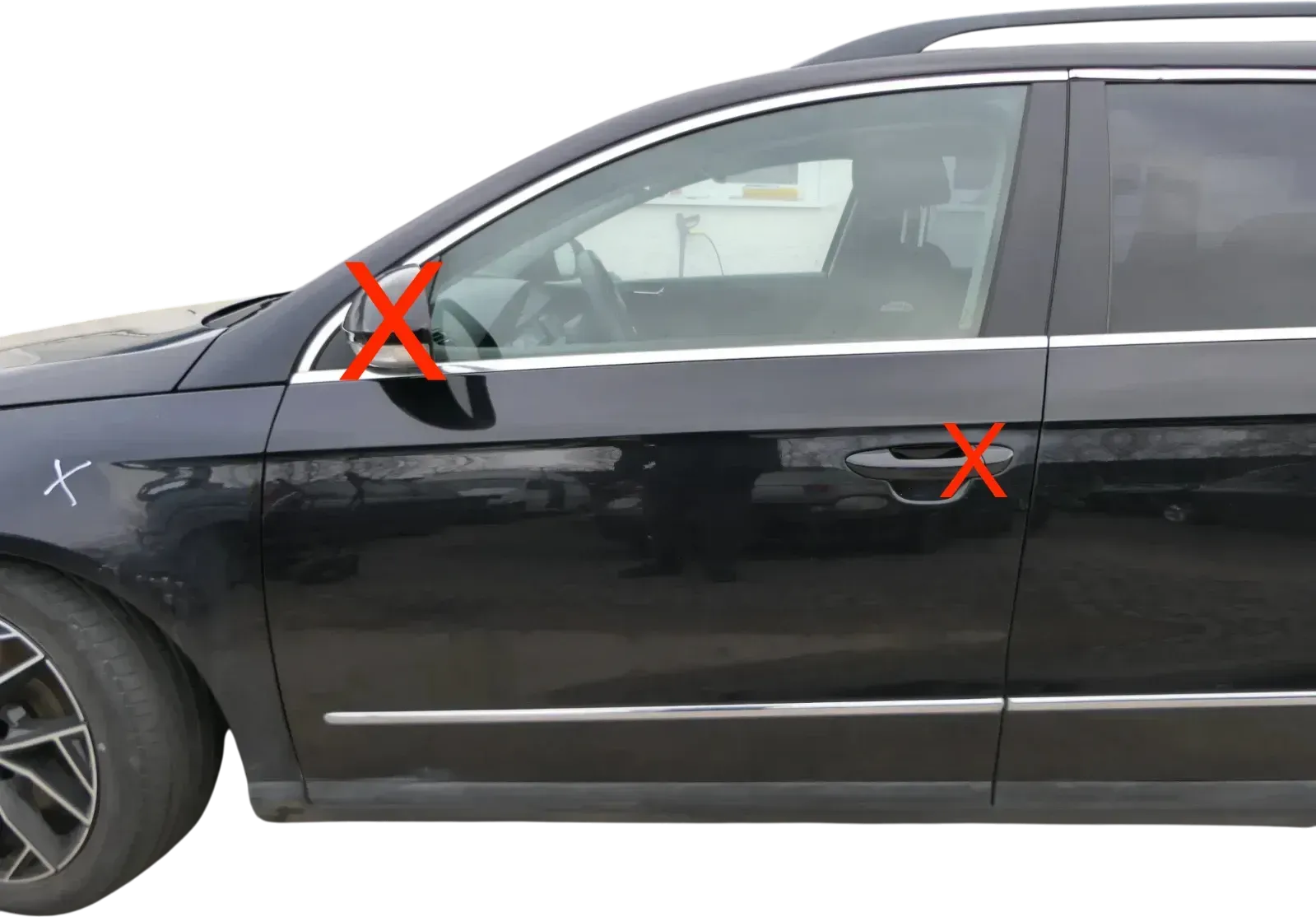 VW Passat 3C Kombi o. Limous Tür vorne links Fahrer schwarz LC9X -ohneAnbauteilr - Bild 1