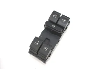 VW Golf 5 Jetta ektrischer Fensterheber Schalter vorne links 1K4959857 B 4-Fach - Bild 1