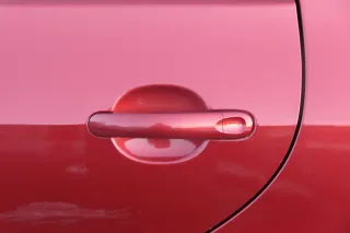 VW Golf Plus 5M Tür hinten links rot LA3X - mit Rahmen - Bild 3