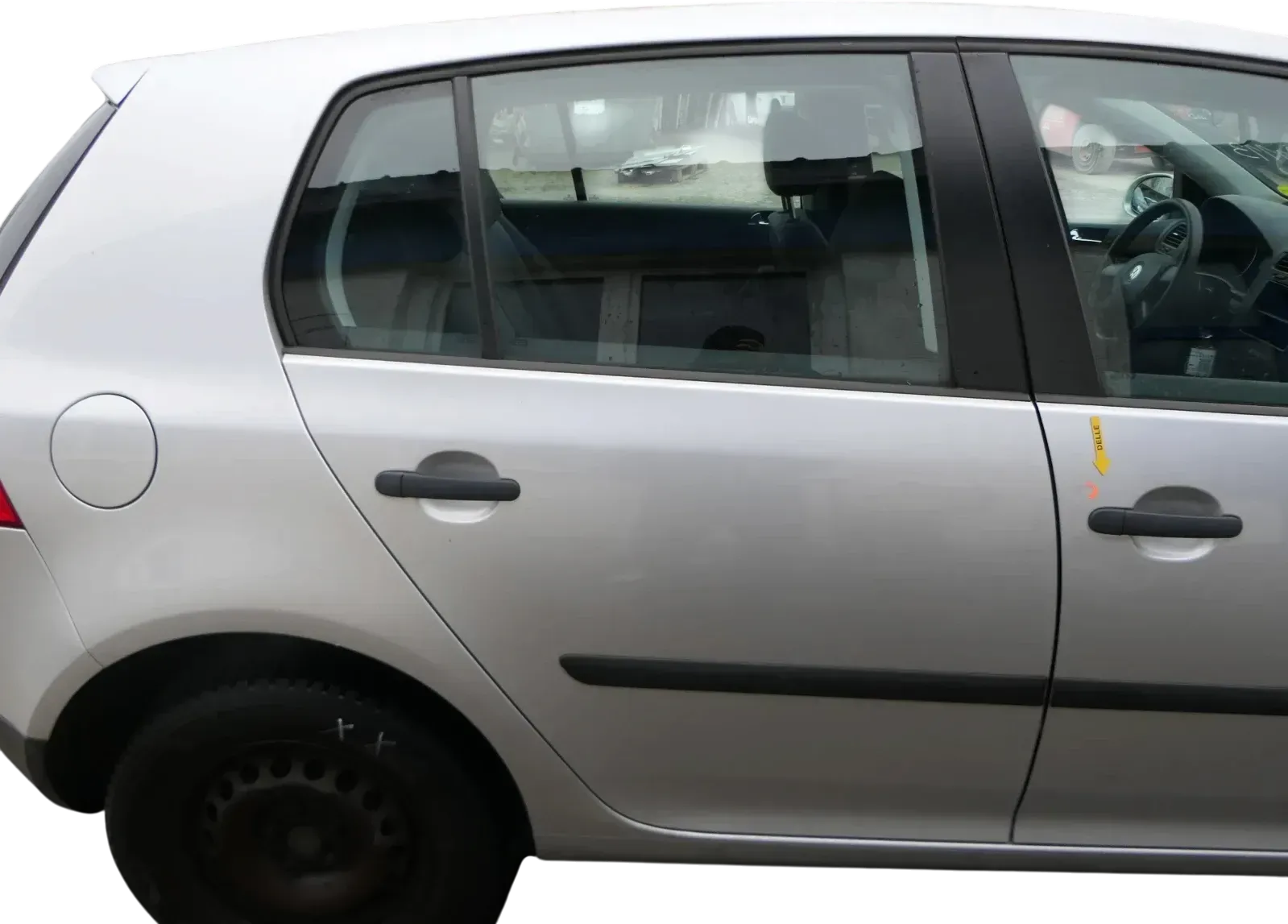 Golf 5 V 1K Tür Türrahmen hinten rechts 4/5-Türer grau silber LA7W -ohneAnbautei - Bild 1