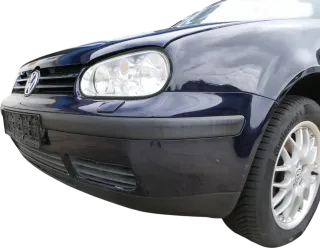 VW Golf 4 Stoßstange vorne Frontstoßstange Stoßfänger blau LC5H SWR -ohne Kappen - Bild 7