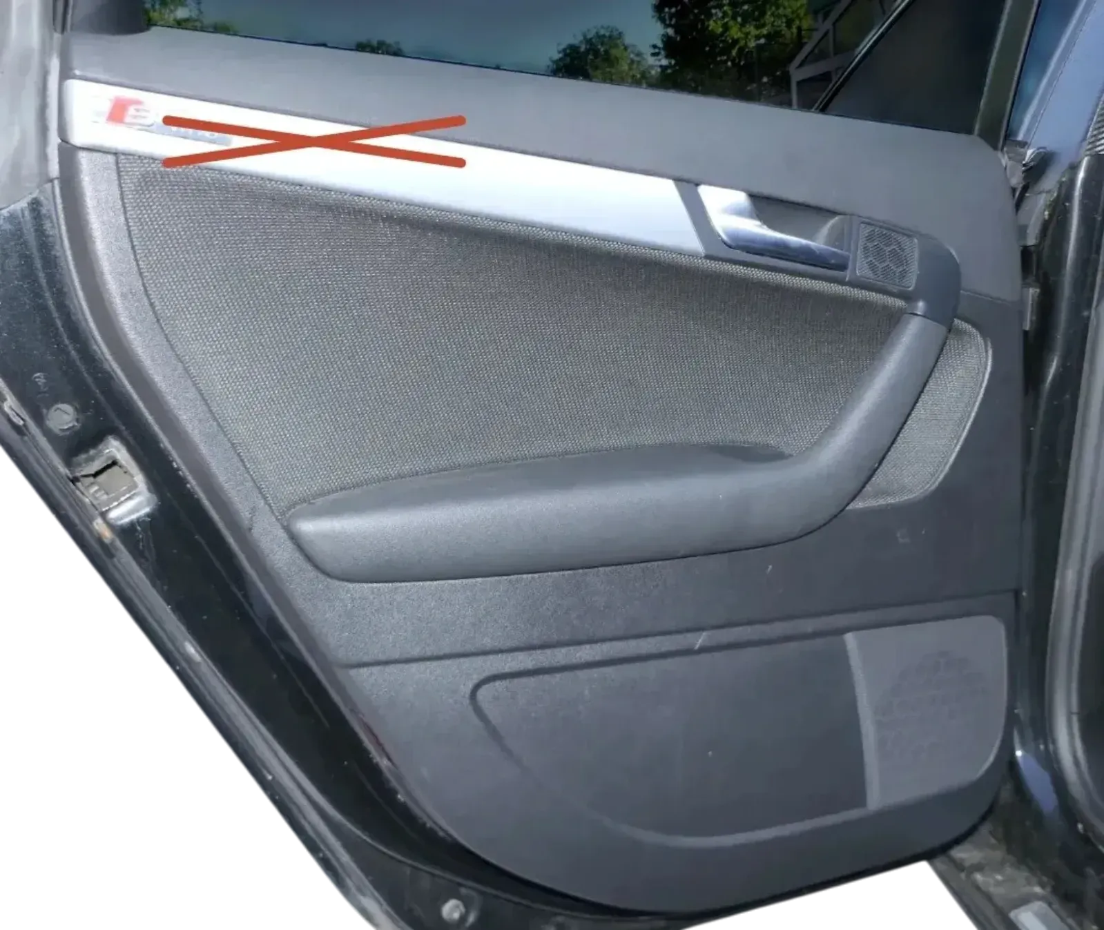 1x Audi A3 8P Türverkleidung Verkleidung Tür hinten links 4/5-Türer schwarz - Bild 1