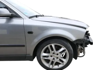 VW Passat 3BG 3B6 Kotflügel vorne rechts grau LD7W (Blinkerloch) - Bild 1