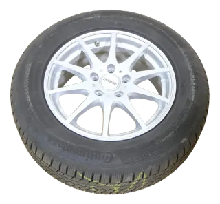 4x Golf 5 6 Alufelgen 215/65R16 98H Winterreifen Reifen 6mm KBA 49925 Dezent - Bild 2