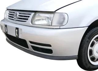 Polo 6N Stoßstange vorne breite Styling XXL Frontstoßstange silber LB7Z +Gitter - Bild 10
