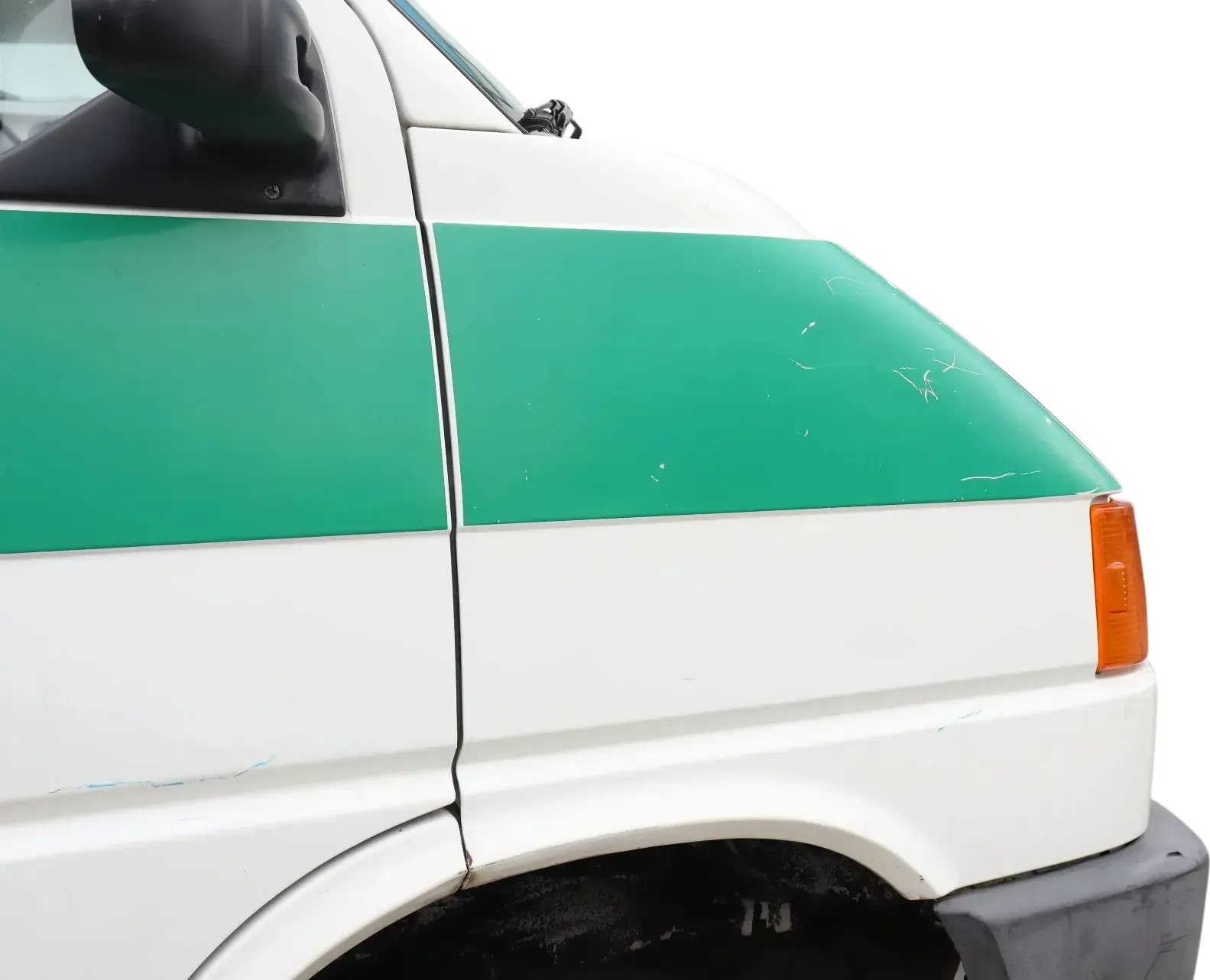 VW T4 Kotflügel vorne rechts weiß L902 - 701821022A bis 1996 - Bild 1