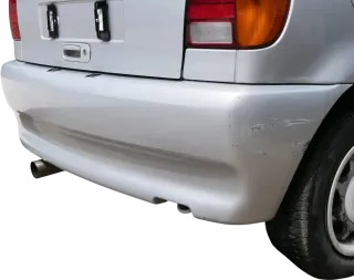 VW Polo 6N Stoßstange hinten breite Styling XXL Heckstoßstange silber LB7Z - Bild 13