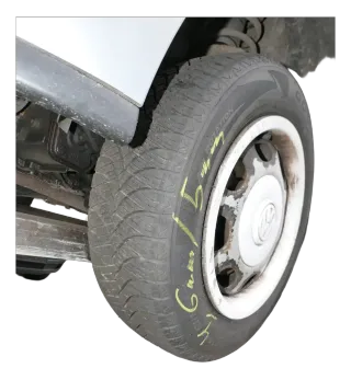 2x VW Polo 6N2 Lupo Felgen 175/65R13 80T Reifen Allwetterreifen ca. 5-7mm + Radk - Bild 2