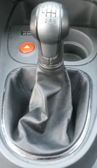 Seat Leon 1P Schaltknauf Schaltsack Schaltung Schaltknüppel 6-Gang (Leder)schwar - Bild 1