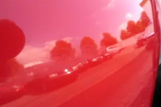VW Polo 6N Motorhaube Klappe vorn vorne rot LP3G - Bild 2