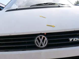 VW T4 Transporter Pritsche Motorhaube Haube Klappe vorne weiß R902 Kurze AC0 - Bild 2