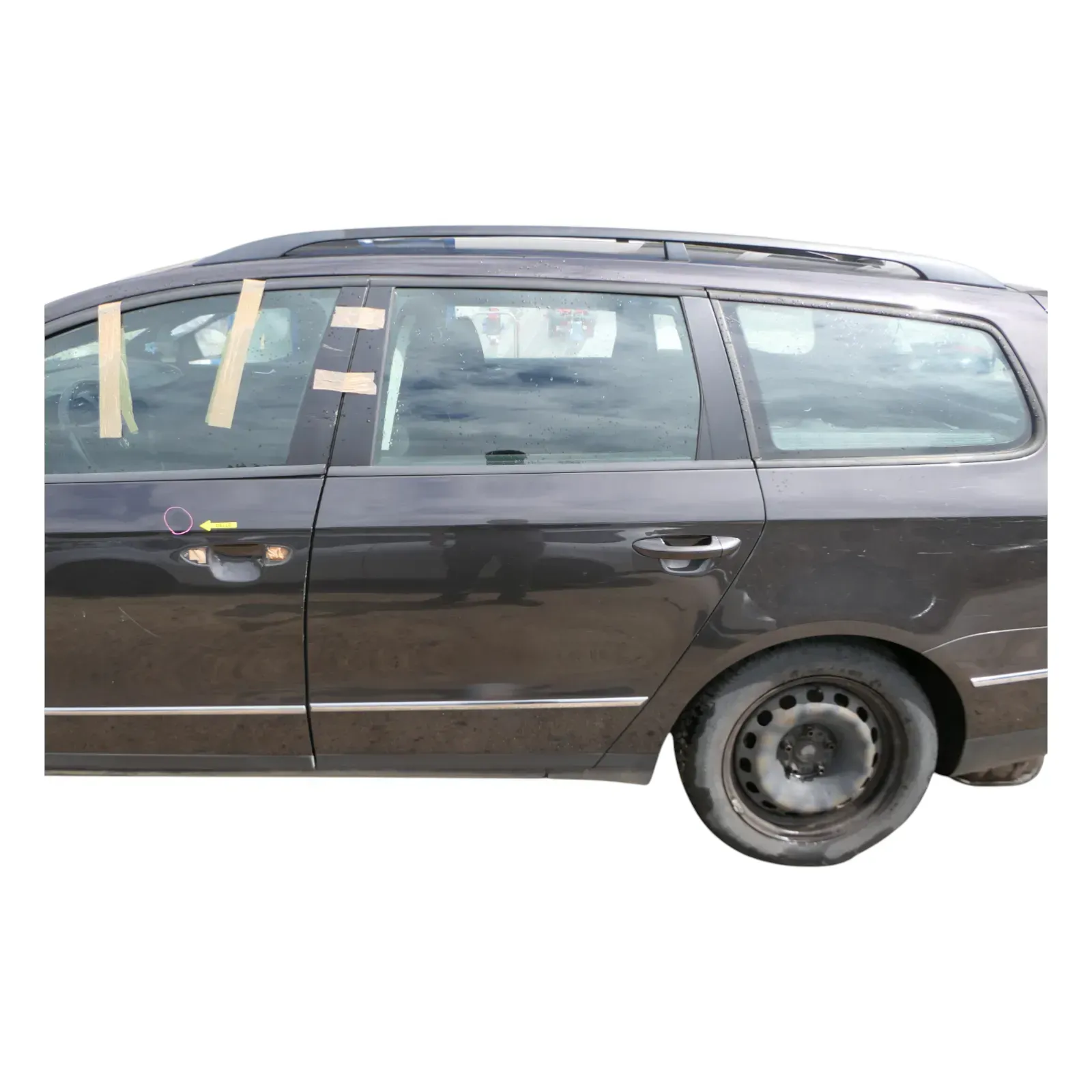VW Passat 3C Kombi Variant Tür hinten links braun LC8Z -OHNE Anbauteile - Bild 1