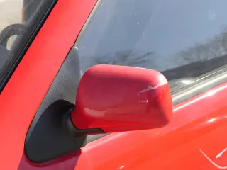 VW Polo 6N elektrisch elektrischer Spiegel Außenspiegel links rot LP3G - Bild 1
