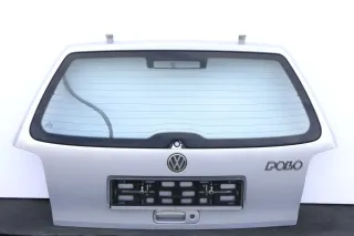 VW Polo 6N Heckklappe Klappe hinten Kofferraumklappe mit Scheibe silber LB7Z - Bild 1